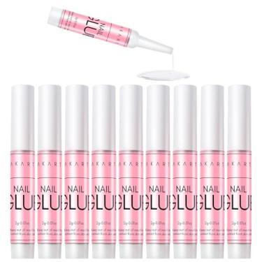 Imagem de Makartt Colle à Ongles Super Forte pour Ongles Acryliques Appuyez sur les Ongles Ongles Professionnels Bond Nail Tips Colle pour Coller sur les Ongles Colle Adhésive Longue durée 0,07 oz 10 pièces