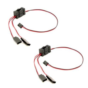 Imagem de GLOBACT RC On/Off Power Switch Battery Receiver 3 Way Plug Connector RC Servo Light Switch for HSP 1/8 1/10 1/16 RC Crawler Buggy Car Multicopter Airplane Universal Upgrade Parts (2PCS)