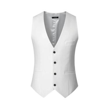 Imagem de Colete Social Masculino Sem Mangas Com Cintura Ajustável M-7XL Primave