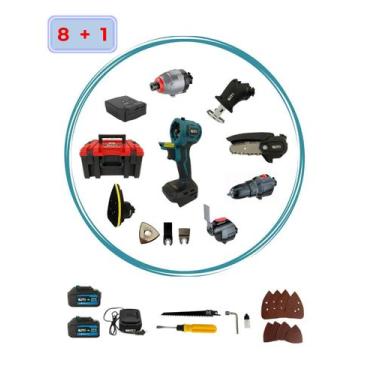 Imagem de Ferramenta Multifuncional 21V Brushless Profissional 8+1 Parafusadeira