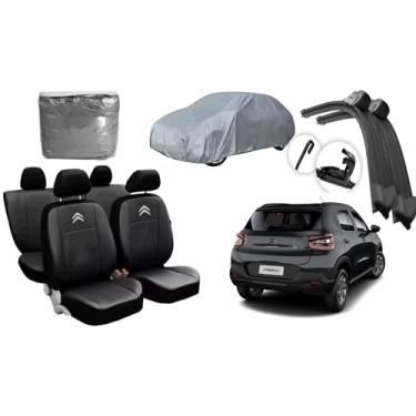 Imagem de Capa de couro +Capa de cobrir + Limpador de para - brisa - Citroen C3 Fell pack 21-24