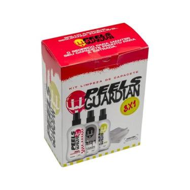 Imagem de Kit limpa capacete viseira anti odor guardian 3x1 peels