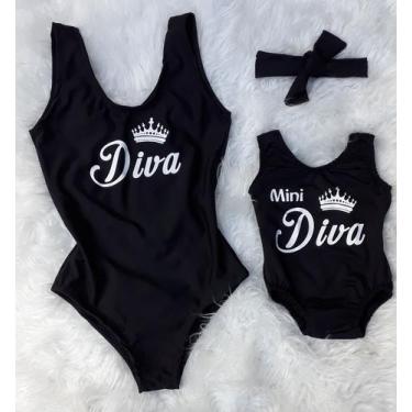 Imagem de Kit mãe e filha - Day kids , Preto diva, m VESTE 3 e 4 anos 