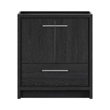 Imagem de Swiss Madison Virage Vaidade de banheiro independente de 76 cm em carvalho preto sem pia