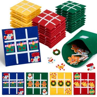 Imagem de JoyCat 24 Pack Tic Tac Toe Board Game,Christmas Party Favors for Kids 3-5 4-8 8-12,Classroom Prizes for Goodie Bag Stuffers,Gifts for Students with Envelope,Easy to Store