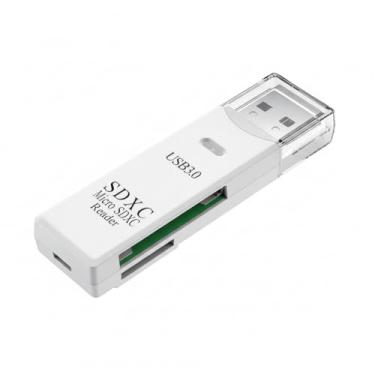 Imagem de Leitor de cartão micro SD USB 3.0, leitor de cartão SD 2 em 1 de 5 Gbps para adaptador USB, leitor de cartão de memória compatível com cartões SDXC, SDHC, MMC, RS-MMC, Micro SDXC, Micro SD, Micro SDHC
