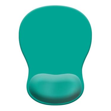 Imagem de Mouse pad de gel com descanso de pulso, mouse ergonômico côncavo com base de poliuretano antiderrapante e superfície lisa tapete de acessórios de mesa confortáveis para escritório, jogos em casa e