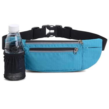 Imagem de Bolsa de cintura para corrida de maratona com suporte de garrafa, cinto esportivo de hidratação com alça ajustável e enchimento respirável para exercícios ao ar livre