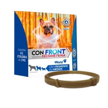 Imagem de Coleira Antipulgas Deltametrina 19g Proteção Cães Pequeno Médio Porte Controle Carrapatos
