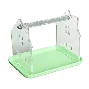 Imagem de Ｂｅｓｇａ Poleiro de mesa para pássaros com bandeja de descarte, suporte de treinamento para araras, calopsitas e pássaros de pequeno e médio porte. Acessórios, Verde