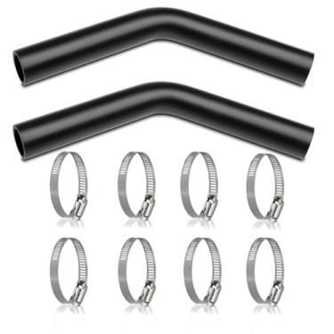 Imagem de BEIJIULI 2 unidades de mangueira de enchimento de tanque de gás com 8 braçadeiras, mangueira de pescoço de enchimento de combustível de gasolina reforçada ID de 3,8 cm (48 cm de comprimento)