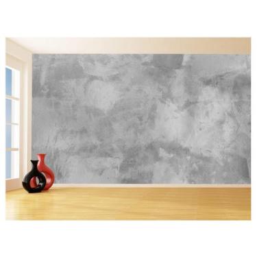 Imagem de Papel De Parede 3D Concreto Queimado Liso Cinza 3,5M Kkt14 - Você Deco