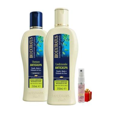 Imagem de Kit Anticaspa 1 Shampoo 250ml 1 Condicionador 250ml + Presente Lourre 