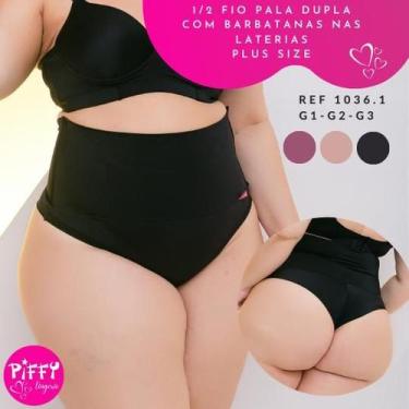 Imagem de Fio Dental Plus Size com Aspas - Conforto e Estilo - PIFFY, Cameo, 48
