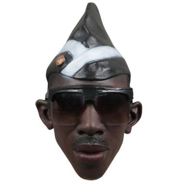 Imagem de Máscara de cosplay, capa de cabeça de caixão preta para Halloween - yi