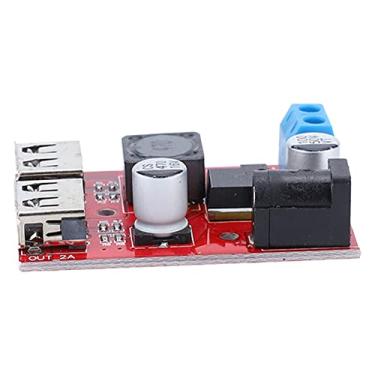 Imagem de AUNMAS Placa Reguladora de Tensão, Módulo Conversor USB, DC6-30V a 5V, Saída Dupla, 2A máx. Com Carregador de Celular DIY de Corrente Constante para Eletrônicos e Baterias