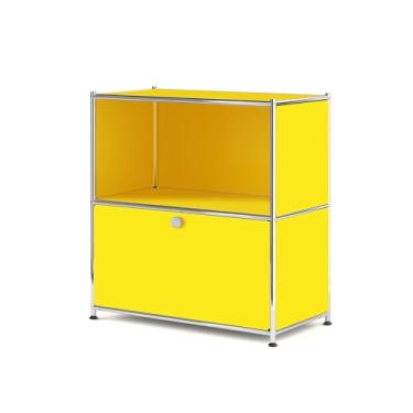 Imagem de Simplink Mesa lateral dobrável de 82,5 cm e armário de buffet com rodas removíveis, amplo armazenamento, estante de canto DIY, prateleira de parede, organizador de cubos, mesa de cabeceira – decoração