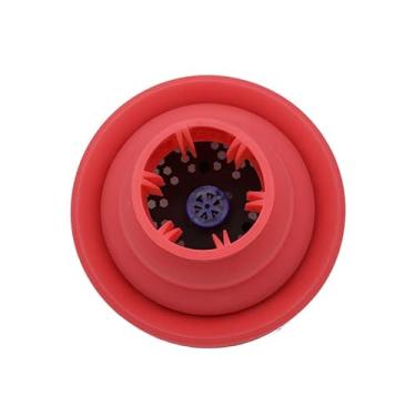 Imagem de Yinhing Acessório para Difusor de Secador de Cabelo Material de Silicone Difusor de Soprador Portátil Leve e Dobrável Ideal para Uso Doméstico e Em Salão de Beleza Design Elegante Em Vermelho Rosa para Secagem Aprimorada (Vermelho)