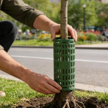 Imagem de De Tronco De Árvore | Proteção Solar 10 Peças,Proteção para Árvores contra Cervos com Estacas - Para Quintal Jardim Pomar e Paisagismo com contra Cortadores e