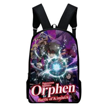 Imagem de Mochila Orphen Kids School Mochila escolar impressa em 3D em nylon 30x14x40cm