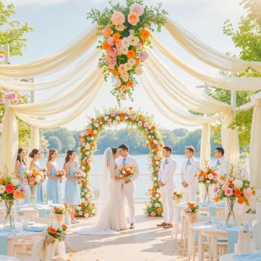 Imagem de Cortinas de teto champanhe de 15 pés × 3 m para casamentos, 6 painéis, 6 painéis, 6 × 3 m, tecido sem rugas, tenda longa, cortinas drapeadas para fotos, decorações para festas de aniversário