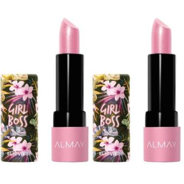 Imagem de Batom Almay Lip Vibes Girl Boss Matte Finish 4 mL x2