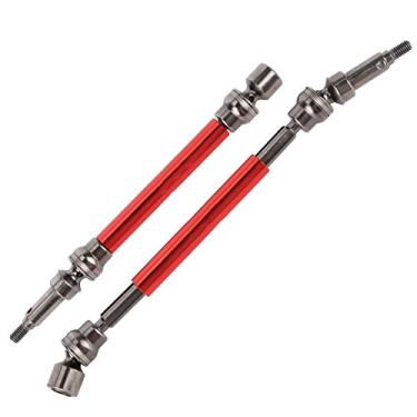 Imagem de aqxreight 1 par de Eixo de Transmissão Dianteiro e Traseiro de Metal para Carro RC Adequado para ARRMA Kraton 1/10 RC CarRed Estável Confiável Seu Uso Melhora Qual é Feito de Peça de Liga Resistente