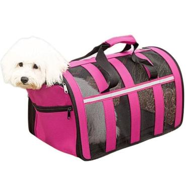 Imagem de Bolsa Transporte Gato Cachorro Animais Estimaçao Pet Passeio Viagem Carro Aviao Caminha Lazer Ar Livre