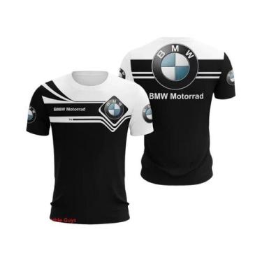Imagem de Camiseta Masculina De Verão BMW Manga Curta Moda Casual Esportiva Corr
