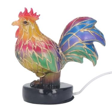 Imagem de Hyuduo Candeeiro de Mesa de Galo Manchado LED Animal Night Light para Decoração de Casa Decoração de Quarto Com Luz Quente USB 5V Plug
