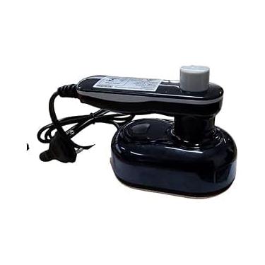 Imagem de Ferro de Passar Portátil Bivolt, Preto, Design Compacto, 32W, Tanque 50ml, 7,5x6x11,5cm, Para Viagem, Com Copo Dosador