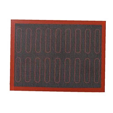 Imagem de Alomejor Banho de Silicone, Tapete Reutilizável para Biscoito para Biscoito de Macaron, Bolo Redondo e Quadrado, Rolamento de Massa, Lençol de Forno (preto)