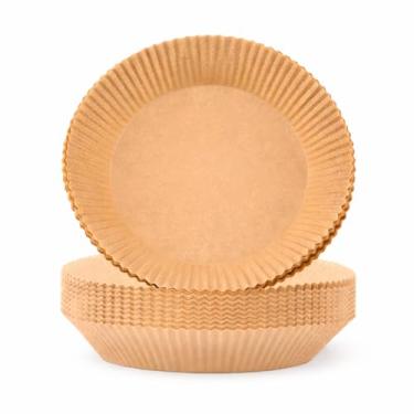 Imagem de Kit com 50 forros de papel descartável para airfryer 3L a 5L antiaderente biodegradável