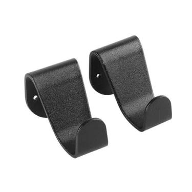 Imagem de BONV 1 par de cabides de liga de alumínio preto para Tesla Model S X Suporte de roupas Haken Acessórios interiores