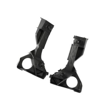 Imagem de Boxonly 1 par de capa de para-choque dianteiro esquerdo e direito trilho de suporte de plástico preto OE 5211502061 5211602061 compatível com Toyota Corolla 2003-2008 Substituição durável de ajuste