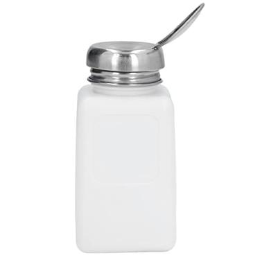 Imagem de SPYMINNPOO Frasco Dispensador de Solvente Antiestático Seguro ESD de 200ML Com Tampa de Aço Inoxidável, Distribuidor de Líquido Tipo Prensa para Distribuição de Solvente. Aplicável para Proteção