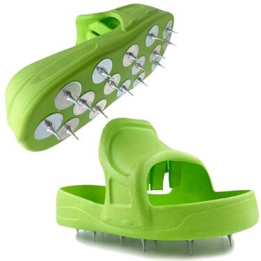 Imagem de Sapatos Spike para piso epóxi – Sapatos com pontas de piso epóxi, sapatos de epóxi sem cadarço para garagem, kit de revestimento de piso epóxi, cabe sobre botas de trabalho, médio, 1 par.