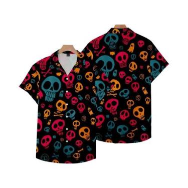 Imagem de Camisas De Manga Curta Casuais De Verão Para Homens plus Size Com Esta