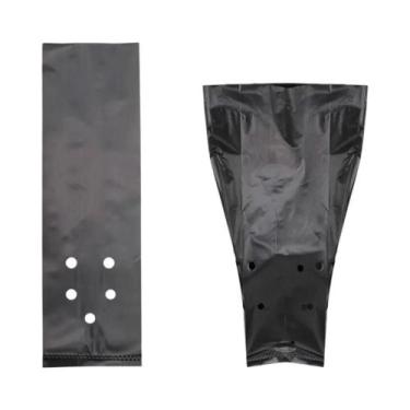 Imagem de Sacos De Plástico PE Pretos Para Plantio De Mudas, 50 Peças, Vaso Resp