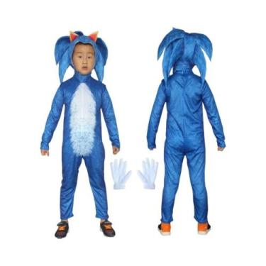 Imagem de Fantasia De Halloween Sonic Para Meninos, Traje De Performance, Roupa 