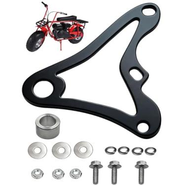 Imagem de ACADOI Kit de suporte de pinça de freio hidráulico para mini motocicleta, compatível com Monster Mega Moto MMB80 80cc MMB105 105cc Coleman RB100 Realtree RT100, suporte preto com ferragens