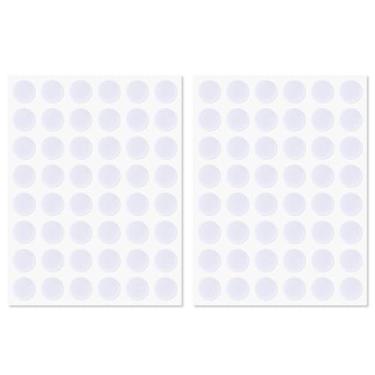 Imagem de 96un. Almofadas Feltro para Portas Armário, 1,3cm Redondas Amortecedores Silenciosos Móveis Autoadesivas Ferramentas de Feltro para Móveis Cozinha Chão Gavetas Mesa Cadeira (Branco)