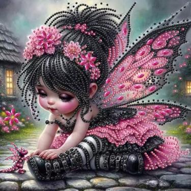 Imagem de SHICERNHJ Kits de pintura de diamante para adultos iniciantes - kits de pintura de diamante fácil faça você mesmo, kit de pintura de strass de cristal de forma especial 5D para decoração de parede de