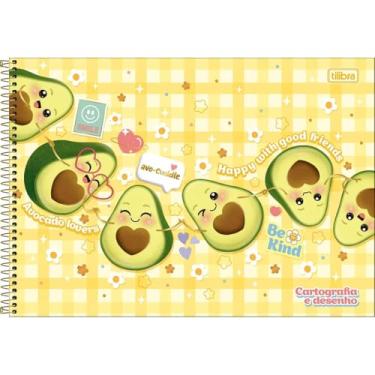 Imagem de Caderno de Desenho Abacute TILIBRA - 80 Folhas (Amarelo)