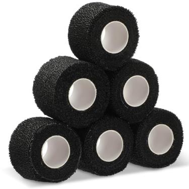 Imagem de Outus Fita adesiva para hóquei com 6 rolos de 3,5 cm de largura, fita autoadesiva para aderência de hóquei no gelo, envoltório coeso, acessórios esportivos para presentes esportivos para amantes de