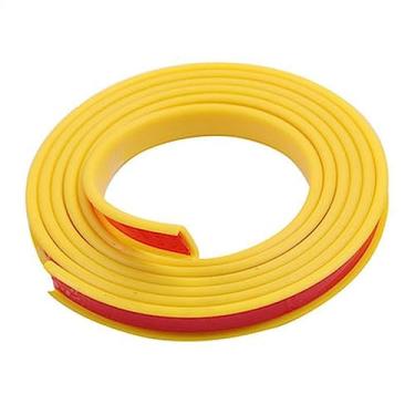 Imagem de Borda de borda, fita adesiva para móveis TPE em forma de U, acabamento protetor de fita de madeira de folheado flexível para armário, prateleira, mesa (amarelo-10 m, U20 mm)