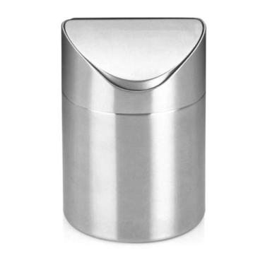 Imagem de Lixeira de inox com tampa basculante 1 litro - Kehome