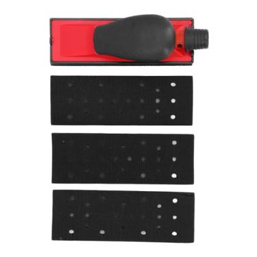 Imagem de Naroote Lixadeira Manual Com Entrada de Ar Ajustável para Polimento Automotivo, Lixadeira Manual Com Bloco de Lixa de Controle Conveniente Com 3 Placas de Lixa para Limpeza Doméstica e Fabricação de