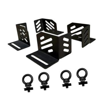 Imagem de Ioensy Conjunto de 4 peças de acessórios para suportes de canto, fácil instalação, substituição direta, fivela profissional para bagageiro, clipe de aço