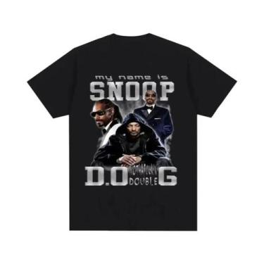 Imagem de Camiseta Masculina Oversized Com Estampa Gráfica Do Snoop Dogg, Moda D